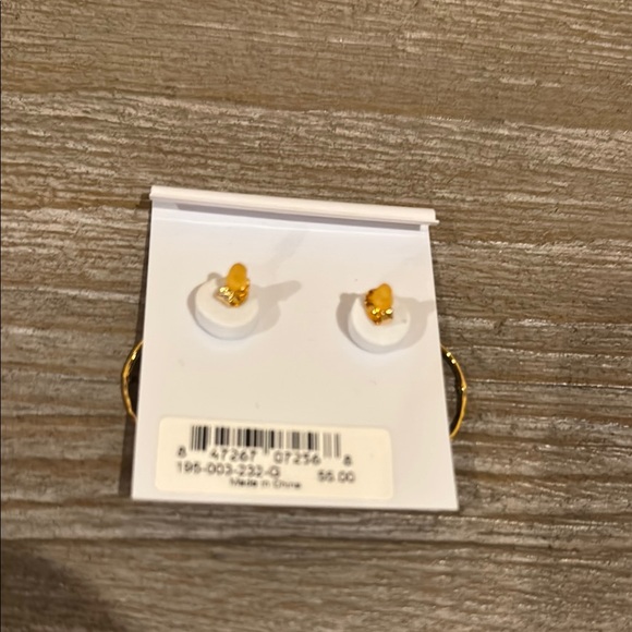 Gorjana Gold and Blue Elegant Earrings - Picture 2 of 2